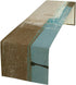Nitmbi Beige Blue Abstract Art Contemporary Table Runner,Modern Neutral Decorative Pattern Table Runner