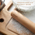 Bamber Mini Wood Rolling Pin, 11'' x 1.2'', Small Wooden Dough Roller for Kids