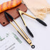 Set of 2 Stainless Steel Classic Kitchen Tongs 9" and 12" with BPA Free Silicone Tips, Dishwasher Safe