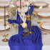 6 Pack 10FT FANPROMS Blue Gauze Table Runner Boho Cheesecloth Table Runners for Bridal Shower Royal Blue Table Runner
