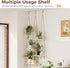 Bamworld Hanging Shelves Plant Hanger Indoor Window Plant Shelves Wood Plant Wall Shelf Window Sill Plant Shelf Indoor