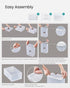Pack 12 Closet, 13.1 9.1 5.6 Inches, ULSP12SWT SONGMICS Shoe Boxes, of Shoe Storage Organizers, Stackable Clear Plastic