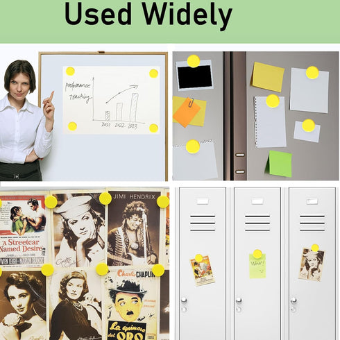 20 Pcs Strong Refrigerator Magnets, Small Heavy Duty Magnets for Whiteboard, Cute Round Magnets for Office, Classroom