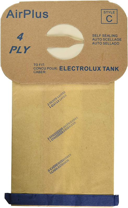EnviroCare 48 Electrolux Type C Tank Model Vacuum Cleaner Bags, 4 Ply