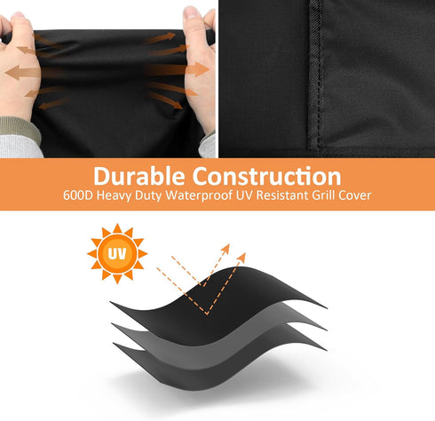 Waterproof Cover for Large Big Green Egg, Ceramic Grill Cover Outdoor Grill Cover, Weather Resistant BBQ Grill