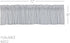 VHC Brands Sawyer Mill Blue Valance Curtain Lined Stripe for Kitchen or Dining Room Windows 16x72