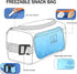 2 Packs Packs,Small Genteen Freezable Snack Bag Built with Ice Cooler Bag Insulated Bag Reusable, Zip Closure