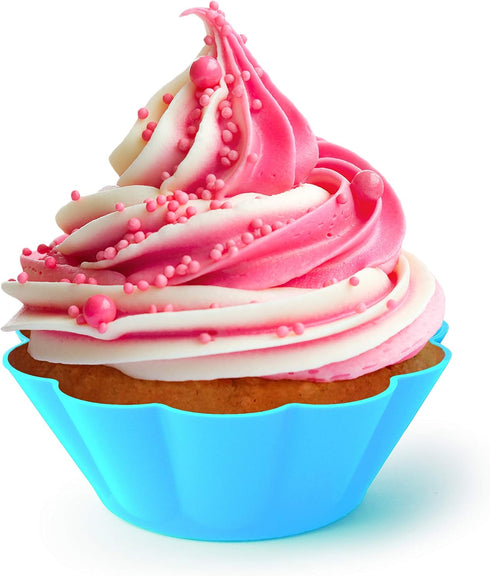 Fox Run Silicone Scalloped Bake Cups - Set of 12