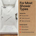 21x21 Inch, GORILLA GRIP Patented Square Shower Stall Mat, Small Bathtub Floor Mats for Stand Up Showers with Suction