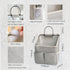 Wall Hanging Organizer Storage Bag with Pockets for Dormitory, Bathroom, Bedroom, Kitchen (Grey1)
