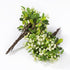20 Pack 9.8 inch SHACOS Artificial White Berry Stems PCS Fake Berries Branches Spray with Green Leaves Small Berry