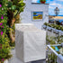 QLLY Washer/Dryer Cover for Top-loading Machine, Waterproof, Dustproof, Sun-Proof, W29”D28”H43” (Basic Silver)