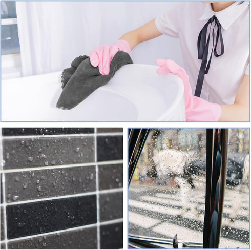3pcs (3pack, 15.74 15.74 INCH) Shiny Wipes Shower Cleaning Cloths, Shiny Drying Towel, Super Absorbent Microfiber Bath