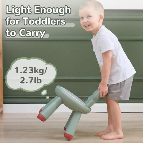 13, KidBloom Toddler Chair, Plastic Kids Dinosaur Chair, Anti-Slip Toddler Chairs for Table with Dinosaur Backrest