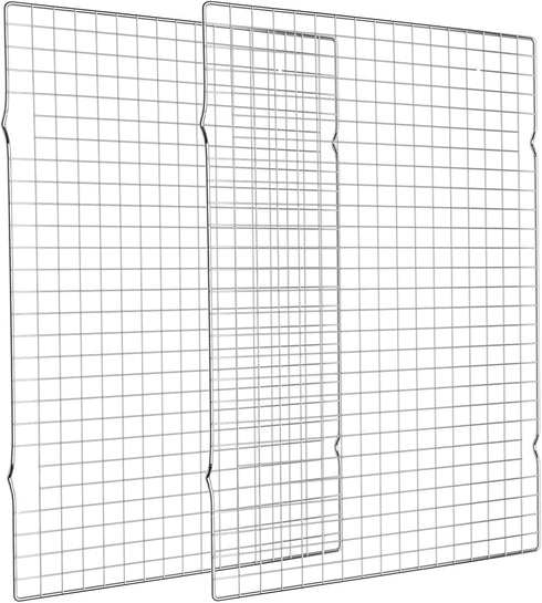 Cooling Rack for Baking 2-Pack - 16x10 Inches Thick Wire Cookie Rack for Cooking, Oven Safe