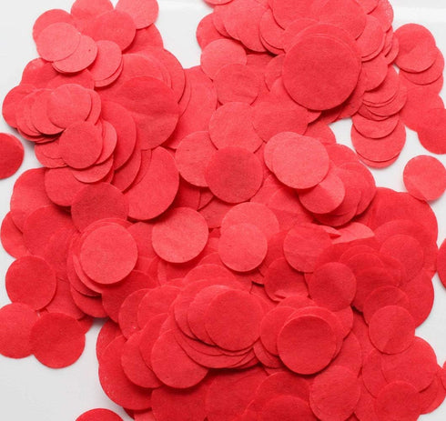 Red Tissue Confetti 1-inch Circle, 5000pcs for Party Decoration or Filled Balloon