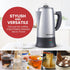 EC923 12-Cup, Elite Gourmet Electric Coffee Percolator, BPA Free, Keep Warm, Clear Brew Progress Knob, Cool-Touch