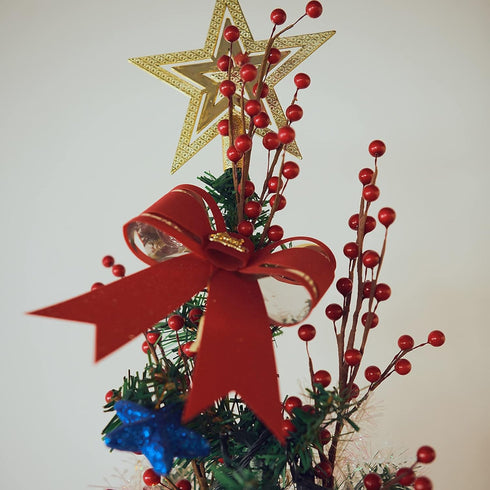 24 Pack 12.6'' joyhalo Red Berry Stems - Holly Berry Stems, Red Berries Christmas Decor, Red Berry Picks for Christmas
