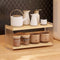 LiTY Coffee Station Organizer 2 Tier Acrylic Home Storage Mugs Hooks for Kitchen