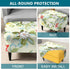 55"-63" 06 KRFOONN Stretch Ottoman Cover Slipcovers Rectangle Fit Length Footrest Stool Covers Printed Ottoman Cover