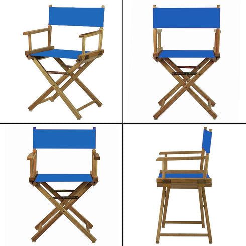 2 Set 20cm 52cm 52cm 41cm STAY GENT Replacement Cover Canvas for Directors Chair, X + X Blue
