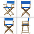 2 Set 20cm 52cm 52cm 41cm STAY GENT Replacement Cover Canvas for Directors Chair, X + X Blue