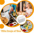 16 PCS Sauce Dish, Wet & Dry Double Layer Dipping Bowl, Large Capacity for Restaurant Kitchen Dining Room, White