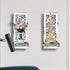 Set 2 1A ZOLAPI of Crystal Crush Diamond Candle Sconces, Gorgeous Silver Mirrored Wall Sconce, Candle Holder Glass Wall