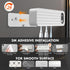 5 200/400s Auntyfey Sanitizeri Toothbrush Cleaner with Slots, Smart Sanitizeri Toothbrush Holder Organizer, Cordless No