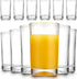 Mfacoy Small Juice Glasses Set of 6, 5.5-ounce Glass Cups, Heavy Base