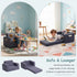 2-in-1 Tiita Kids Sofa, Kid Chairs, Convertible Children Couch to Lounger, Flip Out Kids Chair, Toddler Armrest Chair