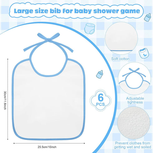 6 Sets Bottle Chug Baby Shower Games Juegos Para Plastic Baby Bottles Bibs Disposable Diapers Gender Reveal Games Baby