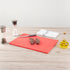 Restaurantware RW Base 18 x 12 Inch Cutting Board - Red Plastic Chopping Board Mat, No Scratch, Dishwashable