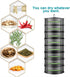 2ft Herb Drying Rack Net Mesh with Green Zippers - 8 Layer Hanging Plant Dry for Garden