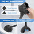 Toilet Plunger and Brush Set | Heavy Duty Toilet Plunger with Ventilated Holder, 2-in-1 Toilet Brush and Plunger Combo