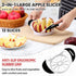 12-Blade 4.72 Inch SCHVUBENR Apple Slicer and Corer - Sharp Stainless Steel Apple Cutter - Professional Apple Divider