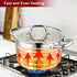 LIANYU 6 QT Stainless Steel Stock Pot, Tri-ply Base Cooking Pot with Glass Lid, Heavy Duty Non-toxic Cookware