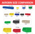 30230 10.5 5.5 5"H, 12-Pack Akro-Mils AkroBins Plastic Storage Bins, Space-Saving Stackable Bins for Garage, Pantry