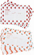C.R. Gibson Fruit Double-Sided Recipe Card Set, 4" W x 6" L, Multicolor