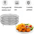Air Fryer Racks, Three Stackable Dehydrator Racks, 304 Stainless Steel Basket Toast Rack for 4.2-5.8QT Air Fryer