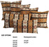 Large Throw Pillow Covers 22 x 22 Inches, Mustard Yellow and Cream Kilim Pattern, Boho Room Decor for Couch