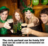 Whaline 3 Pack St. Patrick’s Day Green Tinsel Garland with Shamrock Wreath, Wire Garland, Leprechaun Hat
