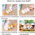 MXY Rice Ball Mould Shaker, Sushi Roll Maker Kitchen Tools for DIY Lunch