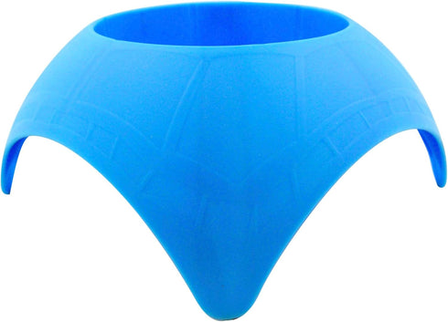 Set of 2 Turtleback Sand Coaster Cup Holders in Blue and Lime Green