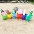 Home Queen Beach Cup Holder with Pocket, Multifunctional Sand Drink Holder Set of 6 (Blue, Teal, Purple, Green, Orange,