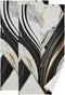 KENADVI Black and White Hand Towels for Bathroom Set of 2 Soft Absorbent