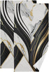 KENADVI Black and White Hand Towels for Bathroom Set of 2 Soft Absorbent