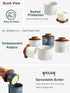 Countertop, Ceramic Butter Dish With Lid, Butter Crock for French Butter Keeper for Spreadable Butter, Elegant Embossed