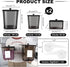 4 Pack Zingbee Laundry Detergent Containers & Dryer Sheet Holder with Black Lids, Scoops & Labels - Plastic Laundry