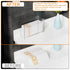 Bathroom,Home,Counter Commercial Cq acrylic Multifold Paper Towel Dispenser & Box for Top or Wall Mount, Clear Paper